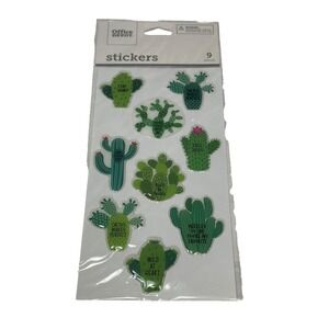 OFFICE DEPOT 9 stickers CACTUS